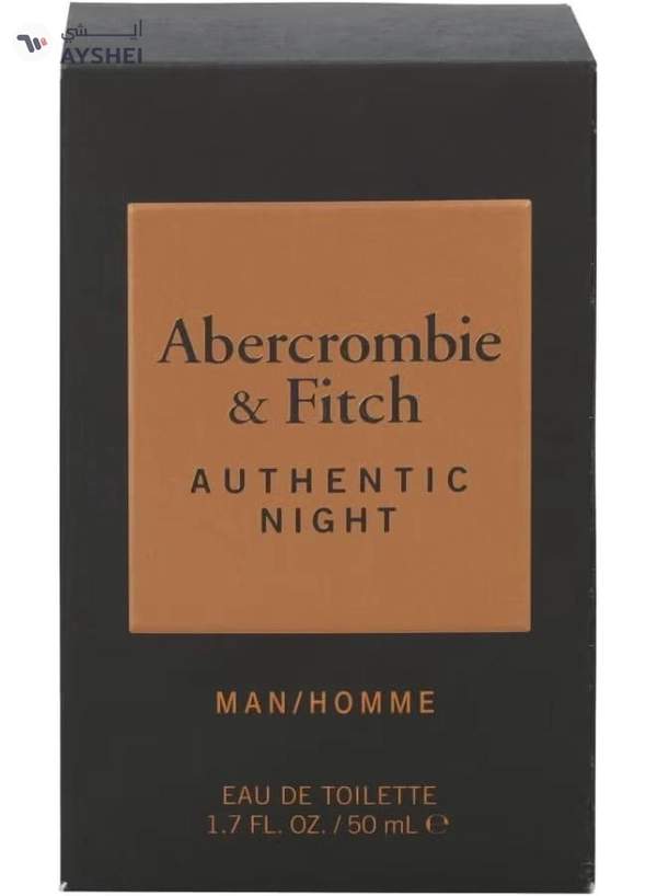 Abercrombie & Fitch Authentic Night Men Edt Spray 1.7 Oz