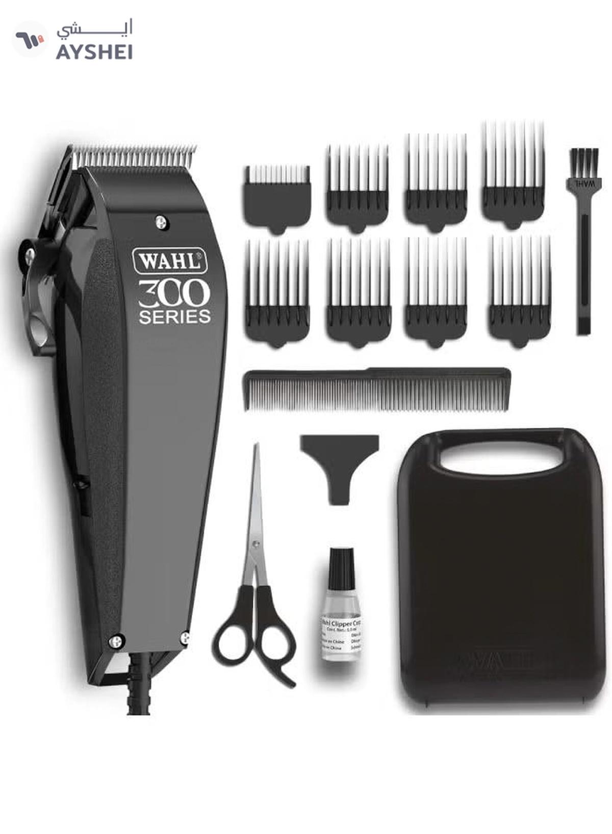 WAHL Home Pro 300 Series Corded Hair Clipper Kit Black/Silver-0-0
