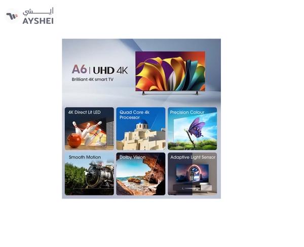 Hisense 43 Inch 4K Full Smart TV 43A61N Black