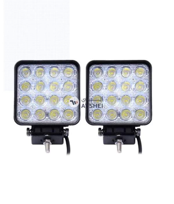 OUTAD 2-Piece Square Flood LED Light Bar