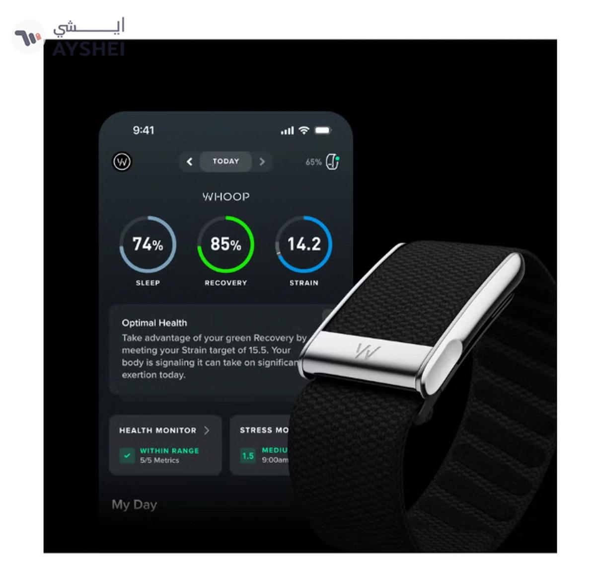 Whoop Life – 12-Month Membership – 5.0 – Health & Fitness Tracker – Blood Pressure Insights-5-5