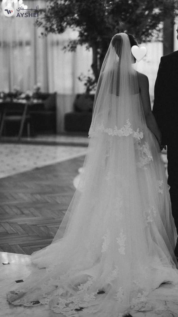 Elegant Wedding Dress + Matching Veil for Sale