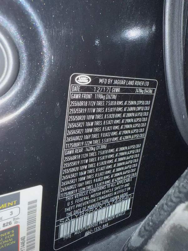 Land Rover Range Rover Velar P250 S