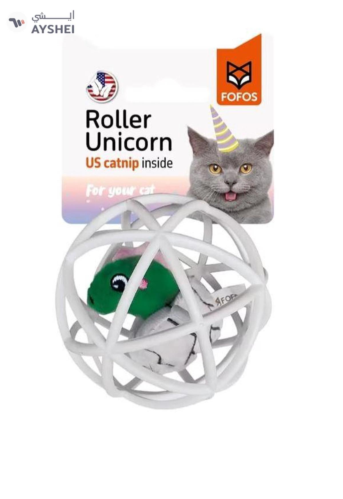 FOFOS Roller Dinosaur with Catnip Cat Toy-0-0