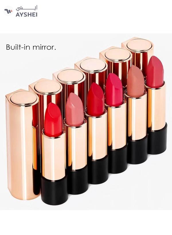 NATASHA MOOR Silk Suede Lipstick: Long-Lasting, Hydrating Semi-Matte Finish
