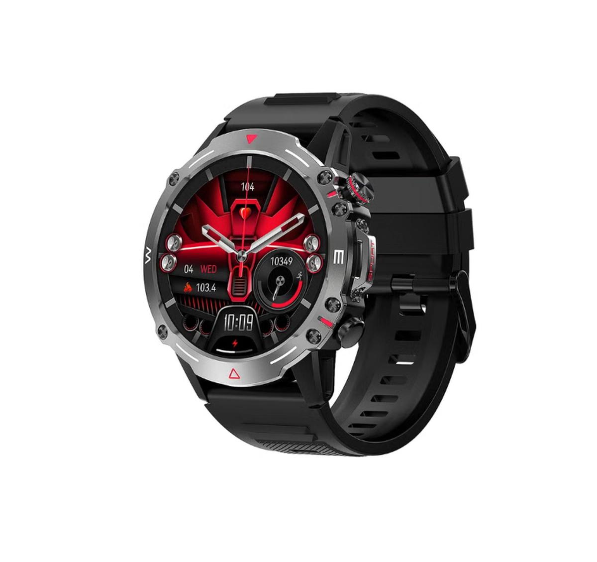 ARMFIT Hulk Smartwatch For Men, AMOLED Always On Display Bluetooth Calling Waterproof Fitness Watches Compatible With Android iOS Black-0-landscape