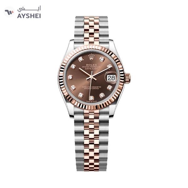 Rolex Datejust 31mm Steel and Everose Gold Chocolate Dial Diamond index Jubilee Bracelet