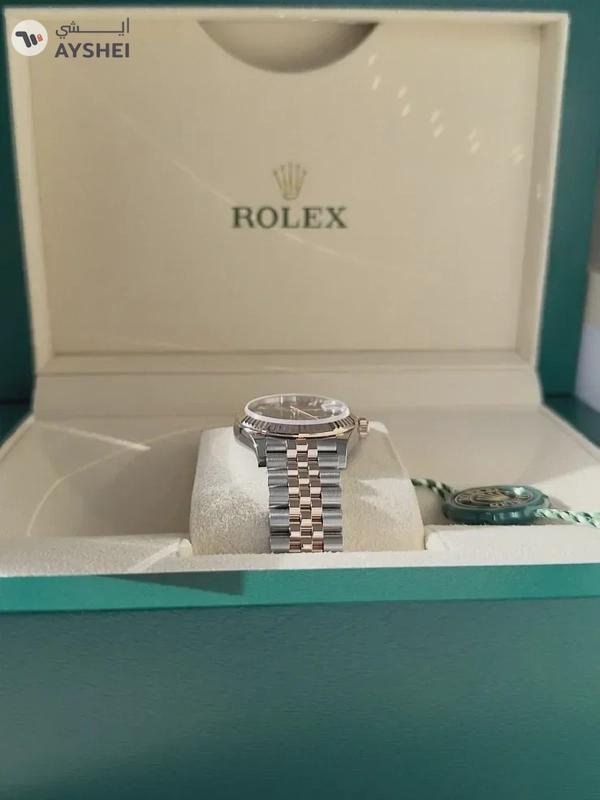 Rolex Datejust 31mm Steel and Everose Gold Chocolate Dial Diamond index Jubilee Bracelet