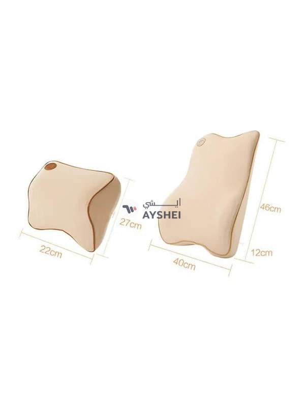 Generic Premium Memory Car Lumbar Support Cushion Set