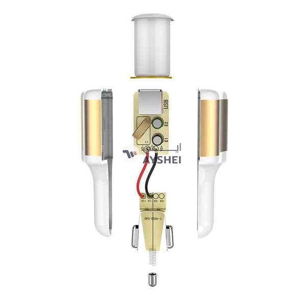 Generic 2.1A Dual USB Car Charger White/Gold