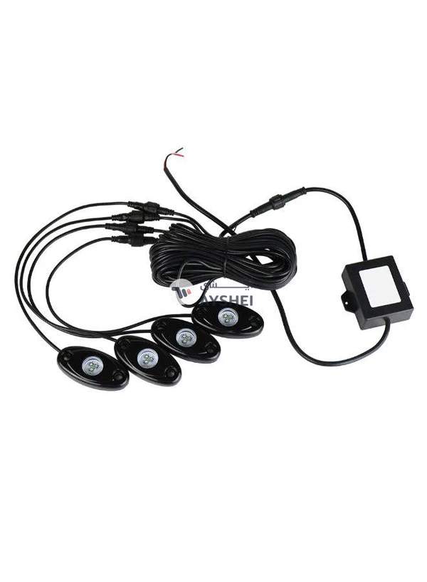 Generic 4-Piece Waterproof Wireless LED Rock Light Set For Jeep