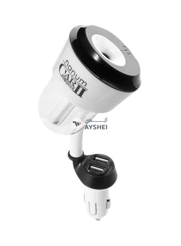 Nanum Mini Car Air Humidifier With Touch Power Button And 2 USB Ports