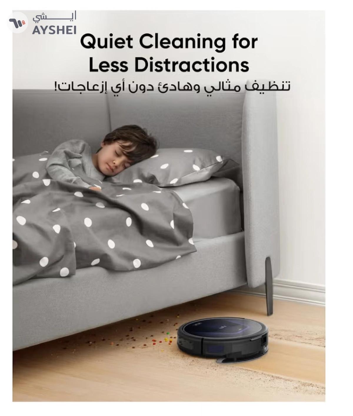 Eufy G50 Robot Vacuum With 4,000 Pa Powerful Suction, Dynamic Navigation And Pro Detangle Comb Roller Brush For Hair Cleaning, Mop Pad For Light Surface Cleaning, Perfect For Hard Floor, Pet Hair, Carpet 40 W T2212 Black-2-2