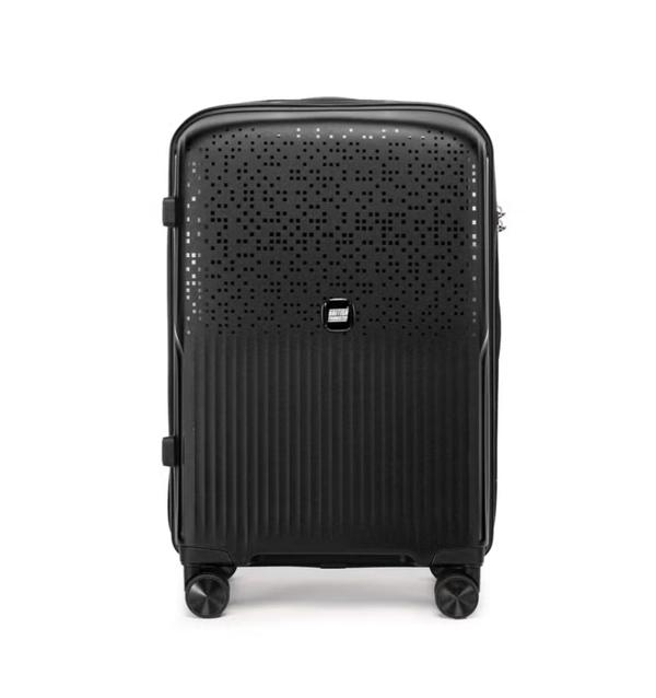 British Tourister 3 Piece Polypropylene Hard Side Spinner Luggage Trolley Set 20/24/28 Inch - Black