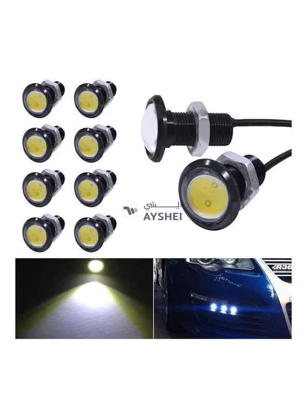 Generic 8-Piece 18mm Eagle Eye LED Bulb DRL Light Set