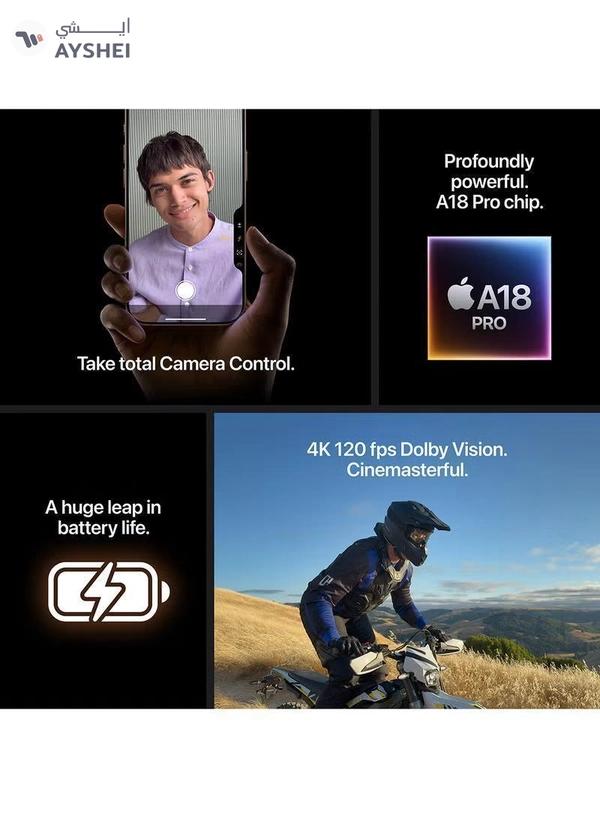 Apple iPhone 16 Pro Max 256GB Desert Titanium 5G With FaceTime - International Version