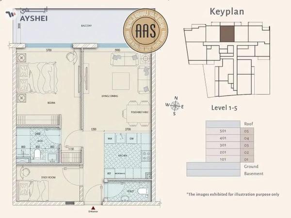 Spacious 2BHK – 1 Year to Completion & Post-Handover Plan