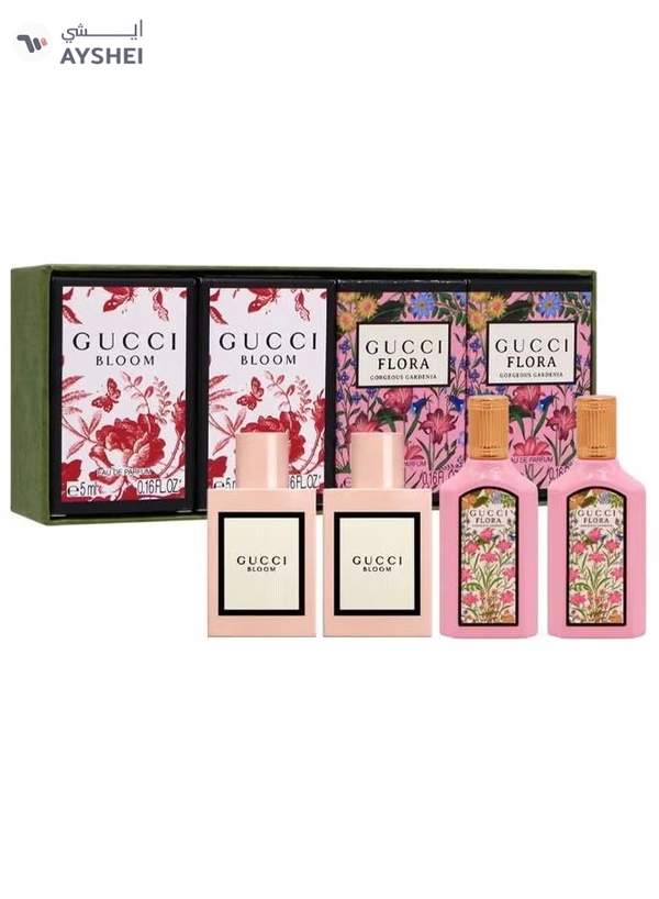 GUCCI For Women Mini Set Edp 2 X 5Ml (Bloom Edp) + 2 X 5Ml (Flora Gorgeous Gardenia Edp)