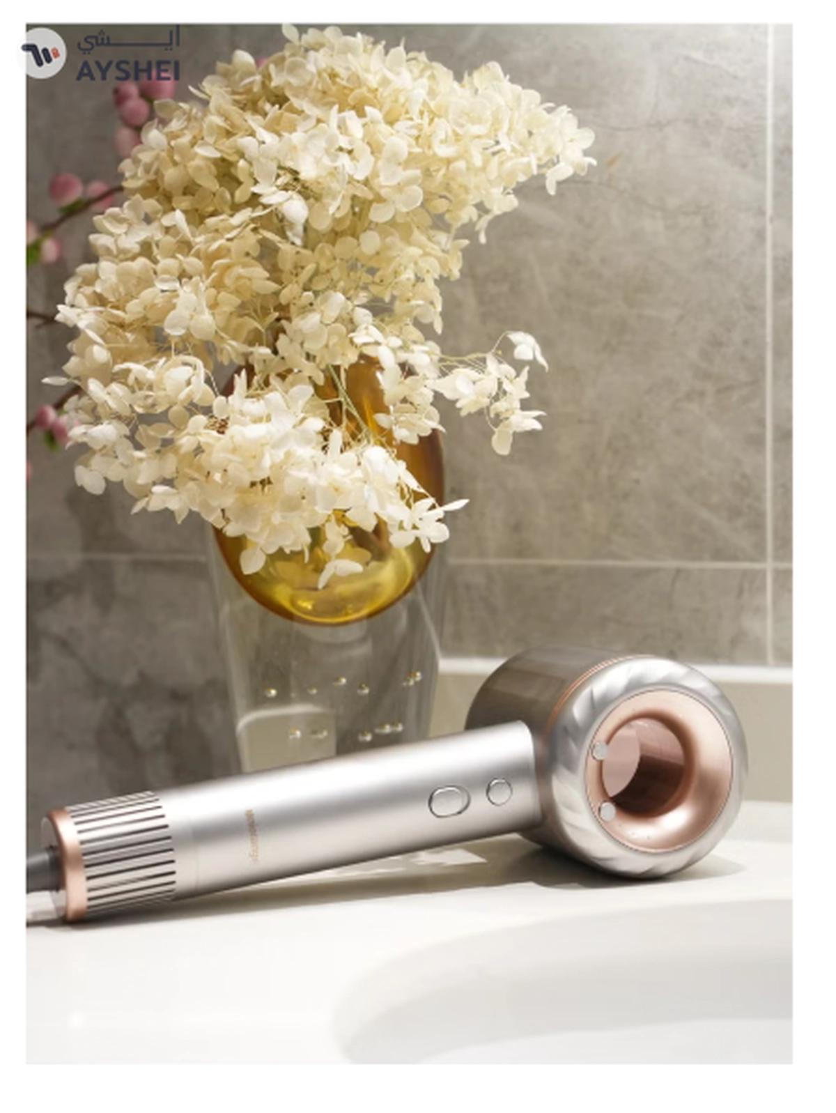 High Speed, Ultra Silent Hair Dryer, 1800W And 110,000 RPM - Gold Color OHD-1-4-4