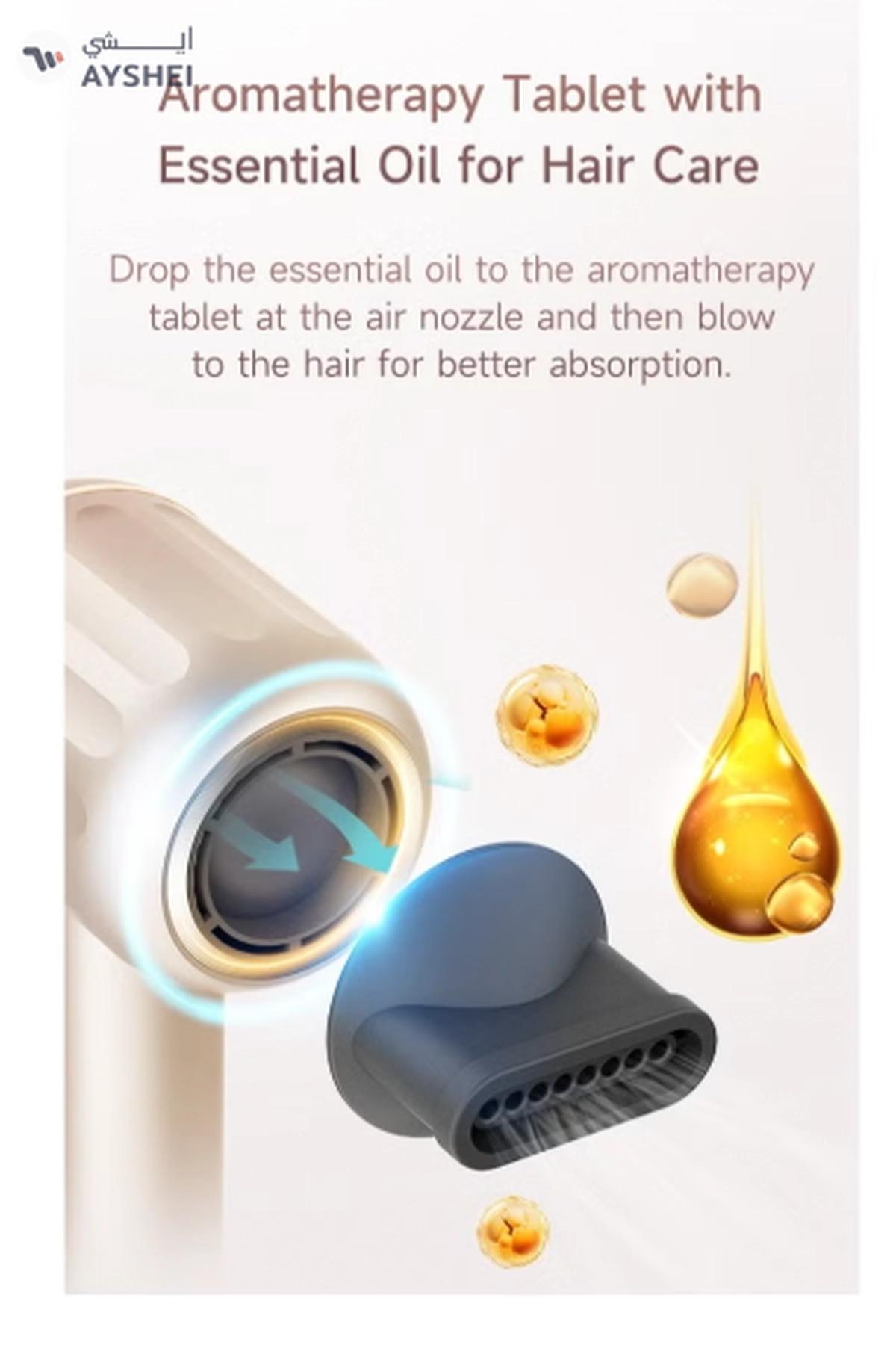 High Speed, Ultra Silent Hair Dryer, 1800W And 110,000 RPM - Gold Color OHD-1-8-8