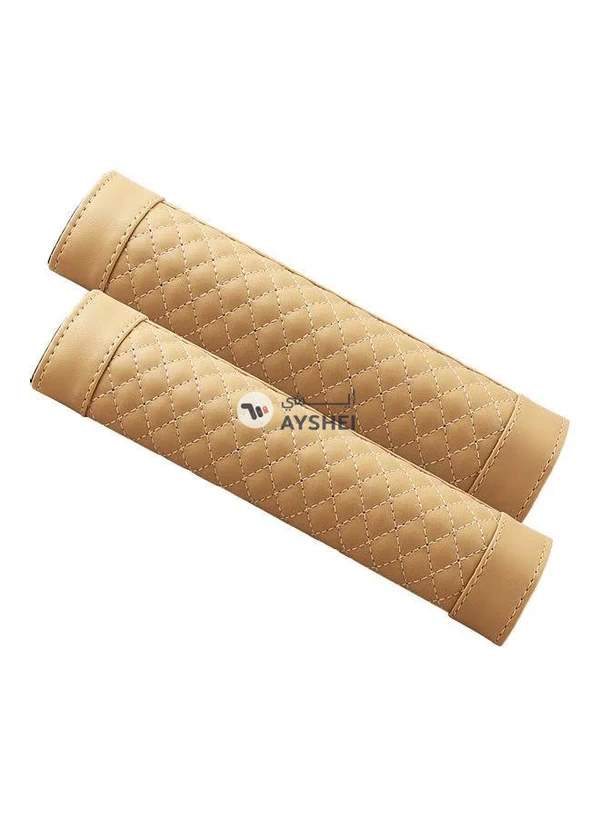 Generic 2-Piece Car Seat Shoulder Leather Belt