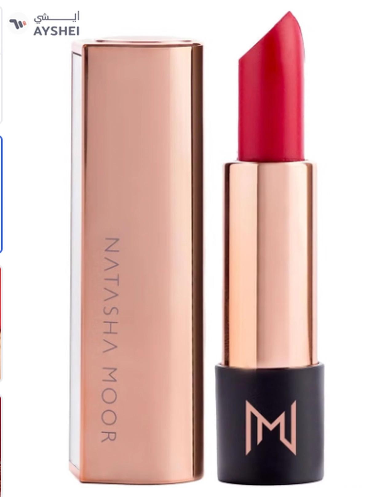 NATASHA MOOR Silk Suede Lipstick: Long-Lasting, Hydrating Semi-Matte Finish - Creamy,-0-portrait