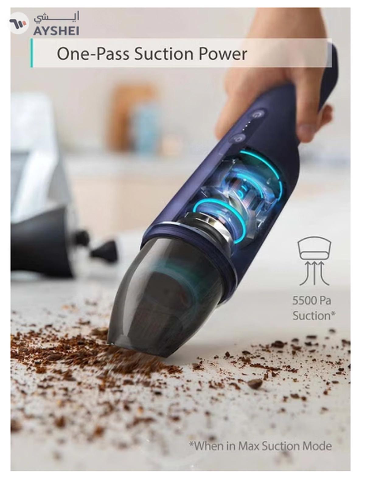 HomeVac H11 Ultra Lightweight Pure Cordless Handheld Vacuum Cleaner 0.09 L 0 W T2520 Blue-3-3