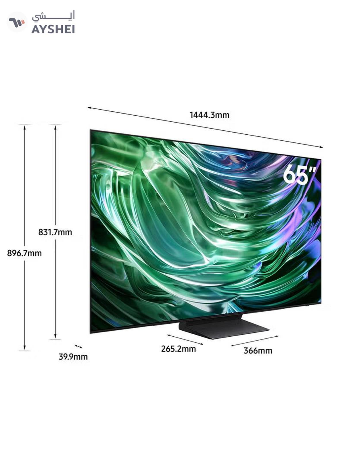 Samsung Smart TV, OLED, S90D, 65 Inch, 2024, NQ4 AI Gen2 Processor, OLED HDR+, Tizen OS QA65S90DAUXZN Graphite Black-0-portrait