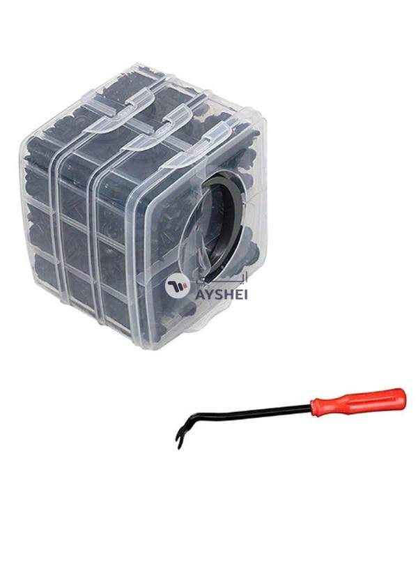 Generic 620-Piece Retainer Pin Rivet Kit With Screwdriver And Storage Box