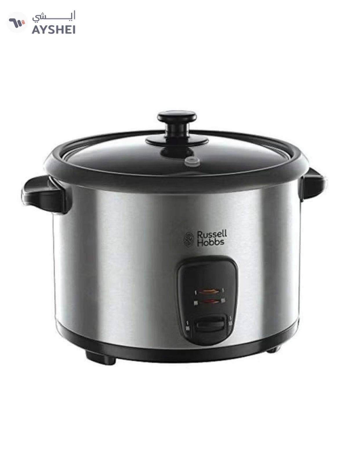 Russell Hobbs Rice Cooker And Steamer 1.8 L 700.0 W 19750-56 Silver/Black-0-portrait