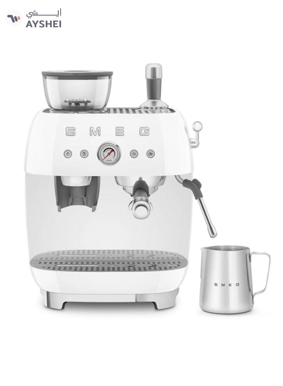 smeg ‘50’s Style’ Coffee Machine with Built in Grinder 0.25 kg 1650 W EGF03WHAU White-0-portrait