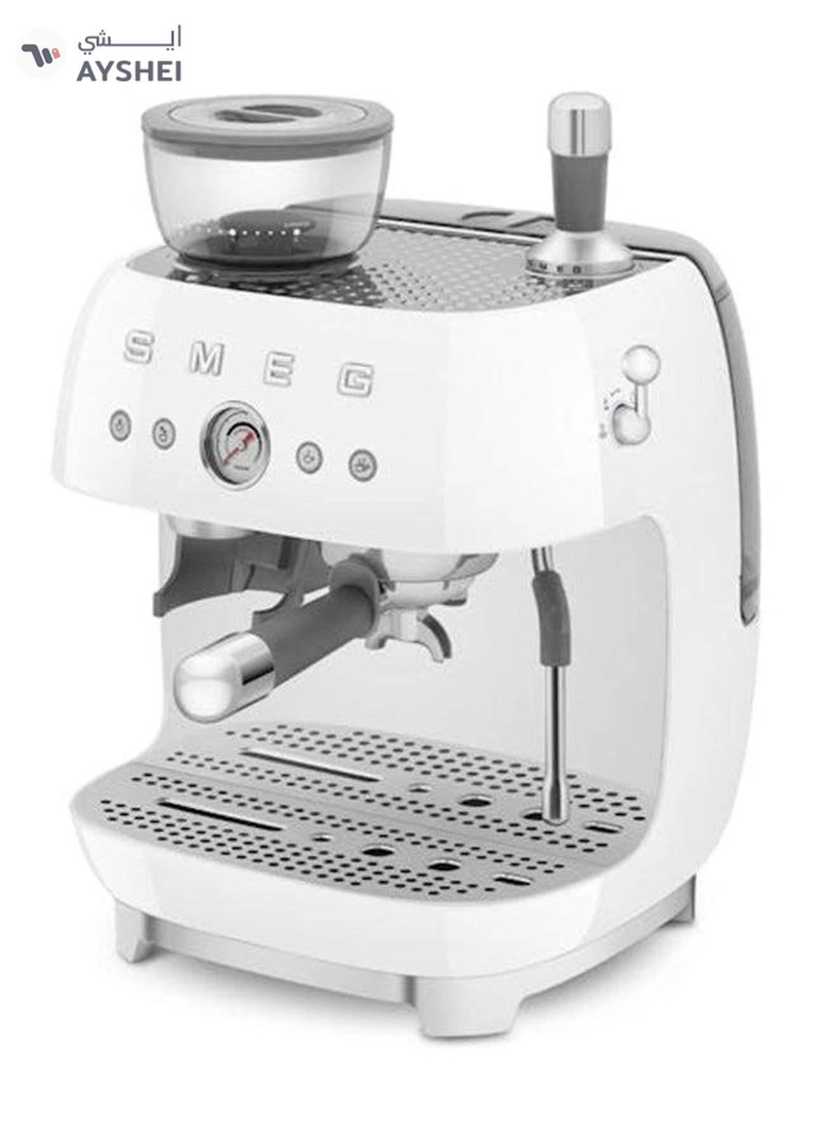smeg ‘50’s Style’ Coffee Machine with Built in Grinder 0.25 kg 1650 W EGF03WHAU White-5-5