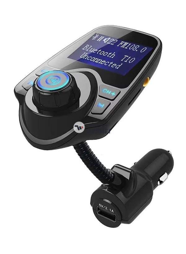 Generic Bluetooth Kits for Car FM Transmitter/MP3 Music Player 5V 2.1A/ USB Car Charger/ Micro SD Card 4G-32G Black