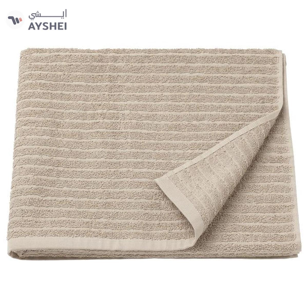 VÅGSJÖN Bath sheet, light beige, 100x150 cm-0-portrait