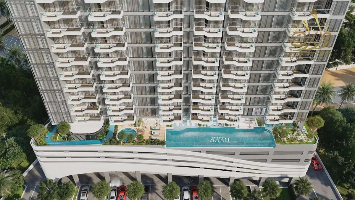 Furnished Studio | Reef 998 Dubai Land | Pool & Park Views-0-0