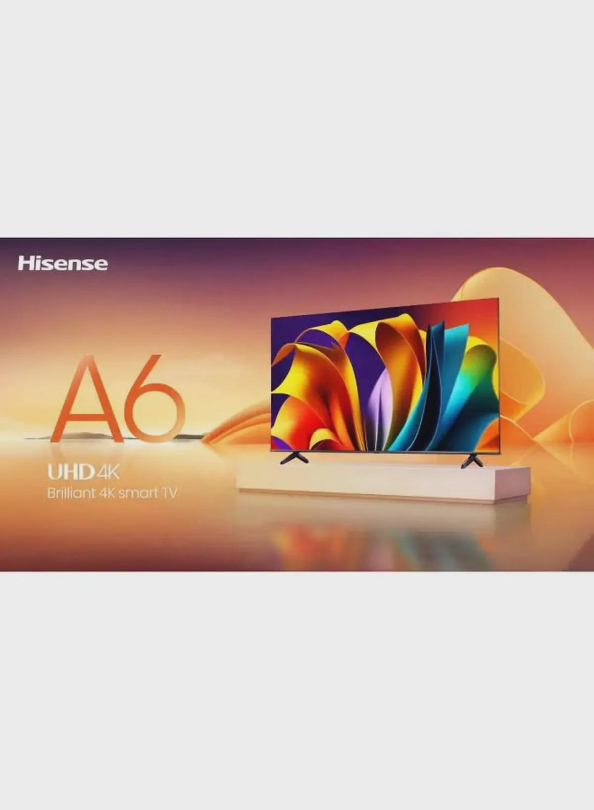 Hisense 58 Inch 4K AI Upscale UHD Smart TV | 60Hz | Precision Colour | Dolby Vision | Game Mode PLUS | VIDAA Smart TV | Voice Control | Model 2024 | 58A6N Black-1-1