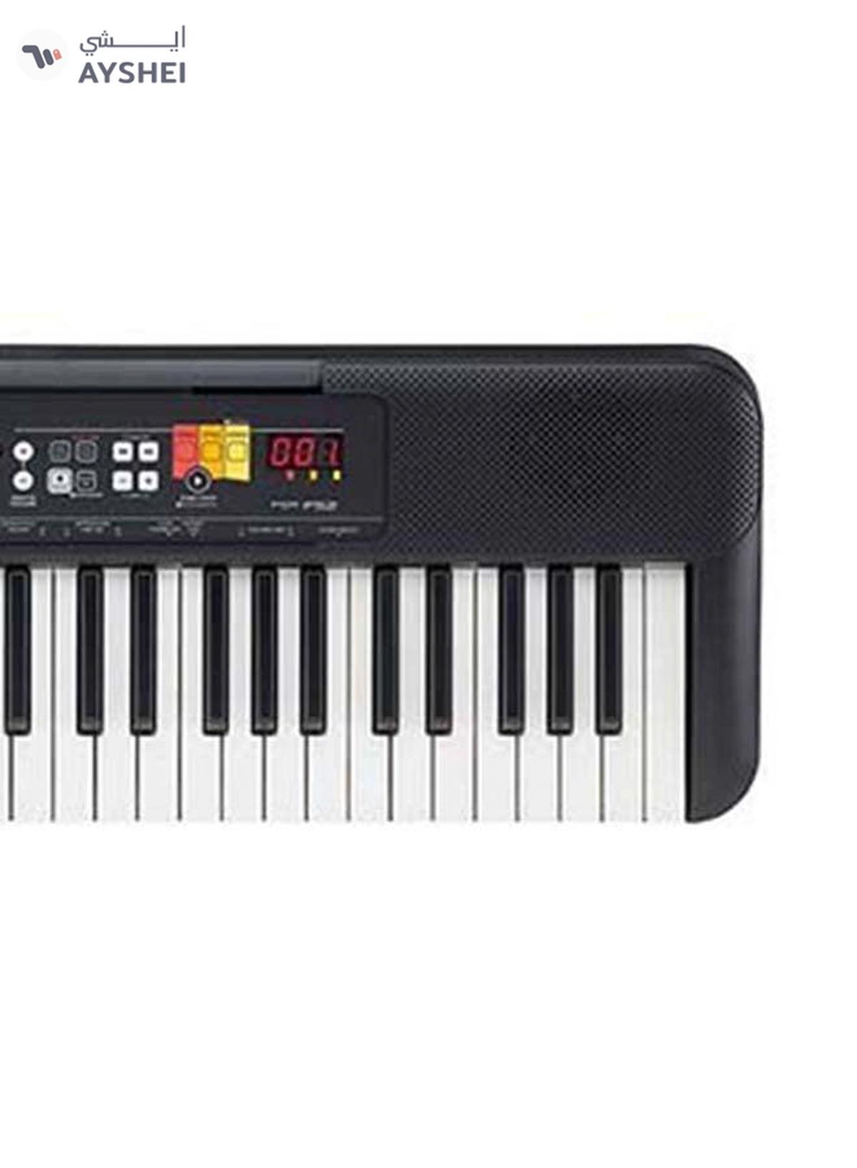 YAMAHA PSR-F52 Portable keyboard Black With PA-130 Power Adaptor-1-1