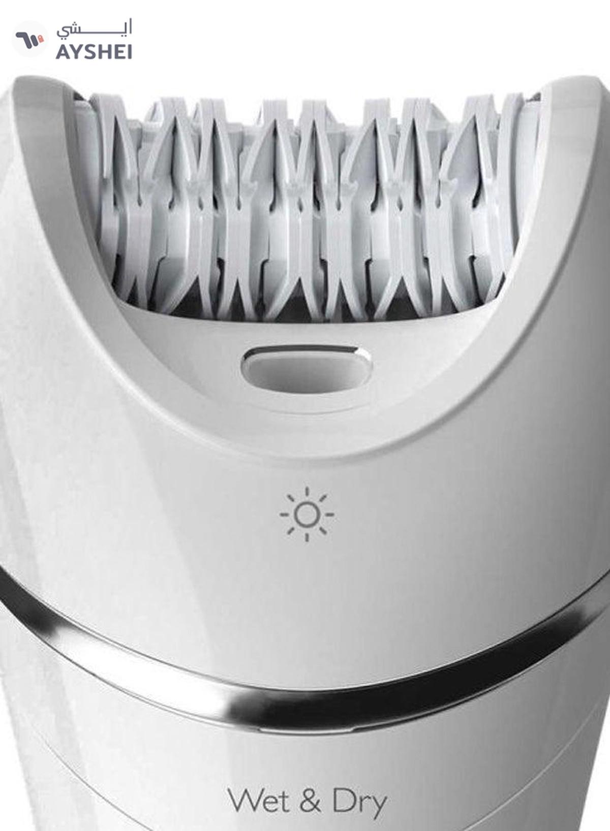 Philips Epilator Series 8000 Wet And Dry epilator BRE710/01, 2 Years Warranty White/Pink-1-portrait