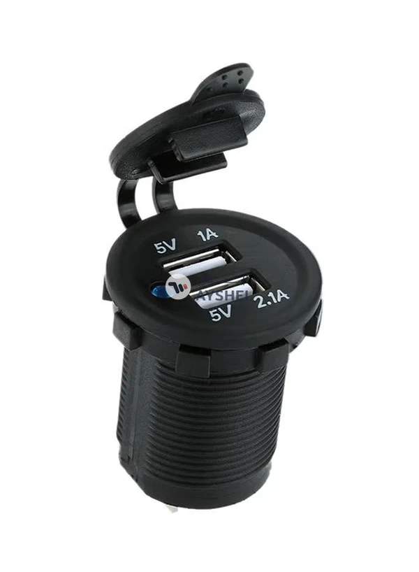 Generic Motorcycle Dual USB Socket Mobile Phone Charger