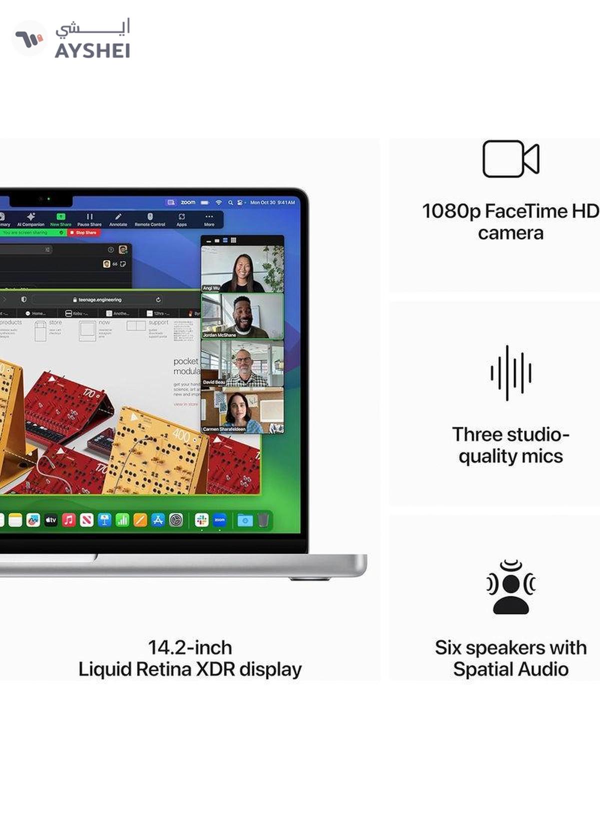 Apple 2023 Newest MacBook Pro MR7J3 Laptop M3 chip with 8‑core CPU, 10‑core GPU: 14.2-inch-3-3