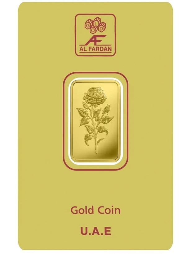 24K Gold Bar 5 gram Gold Bar Al Fardan UAE (999.9% Pure Gold) - Variable Design