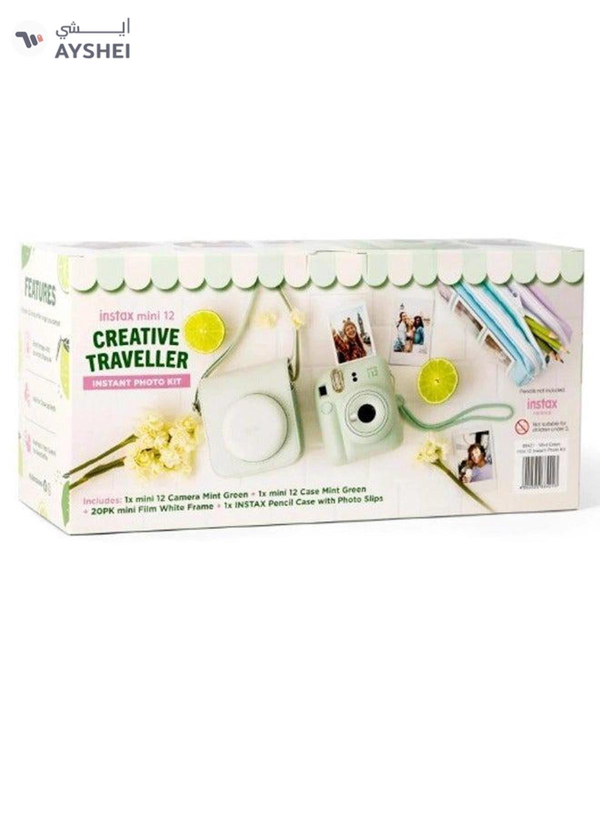 FUJIFILM Instax Mini12 Creative Traveller Instant Photo Kit (Mint Green)-0-portrait