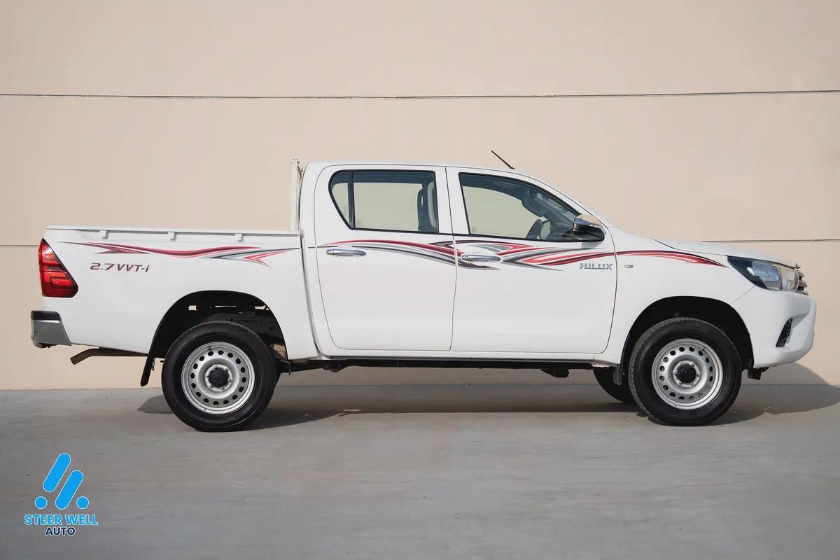 2022 Toyota Hilux GL 2.7 L Automatic – GCC Specs Dual Cab Pickup | Book Now-4-4