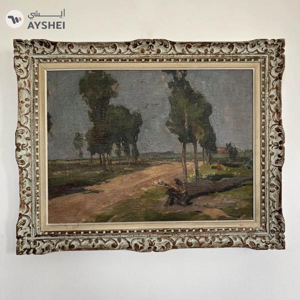 Framed oil painting - Late 19th Century