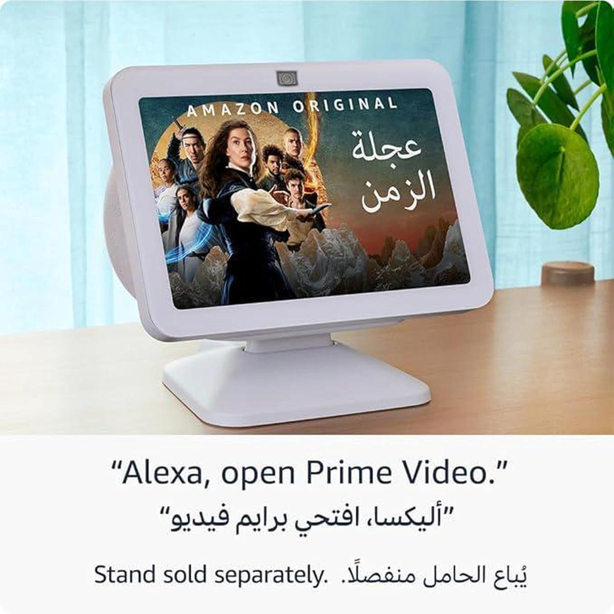 Echo Show 8 | 3rd generation (2023 release), HD smart touchscreen with spatial audio, smart home hub and Alexa - White-1-1
