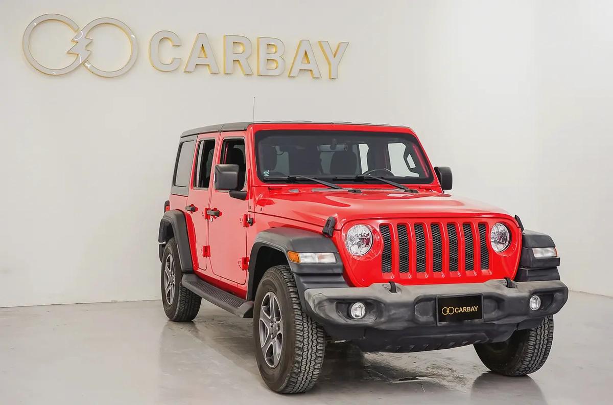 AED 1394 PM |JEEP WRANGLER UNLIMITED 2018 | PRISTINE CONDITION | 1 YEAR WARRANTY | GCC-1-1
