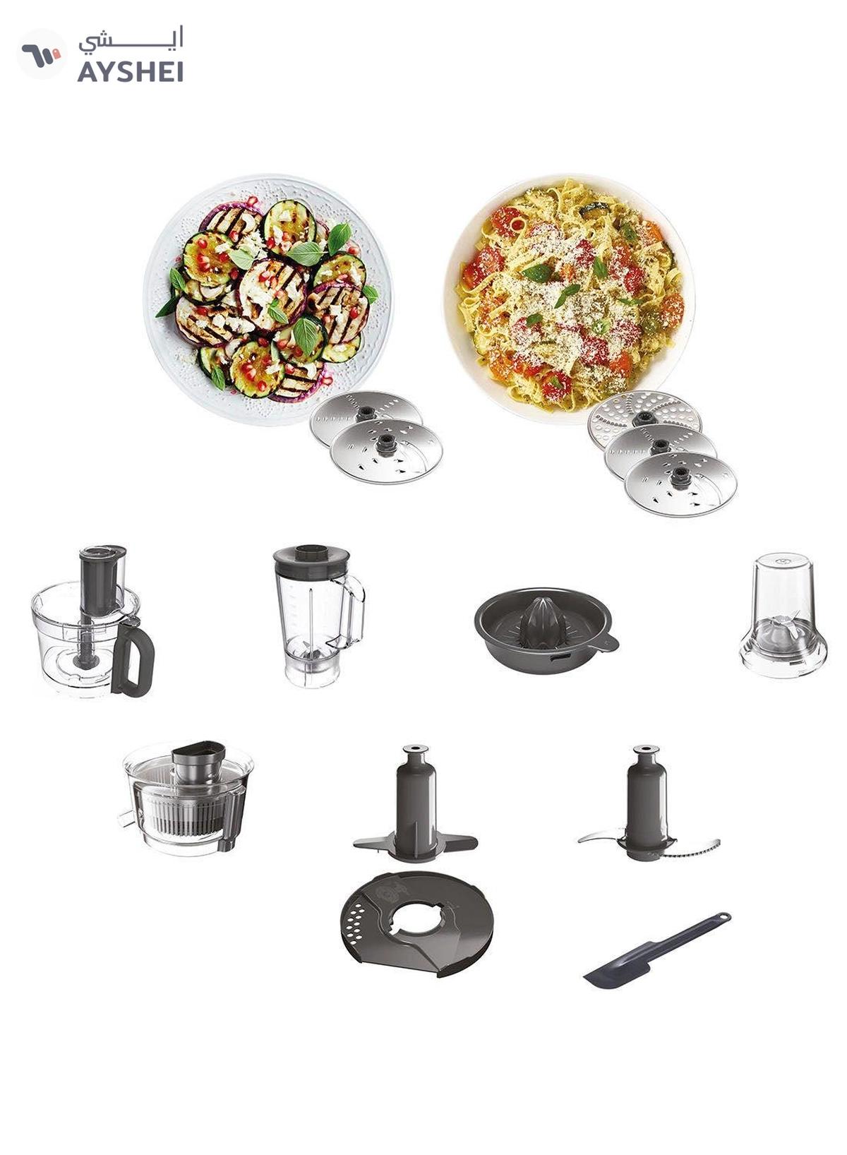 KENWOOD Food Processor, Bowl, 1.5L Blender, 11 Attachments, 3 Stainless Steel Disks, Blender, Grinder, Juicer Extractor, Whisk, Dough Maker, Citrus Juicer 3 L 1000 W FDP65.750WH white-5-5