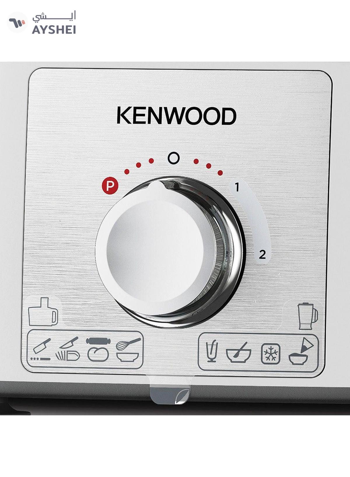 KENWOOD Food Processor, Bowl, 1.5L Blender, 11 Attachments, 3 Stainless Steel Disks, Blender, Grinder, Juicer Extractor, Whisk, Dough Maker, Citrus Juicer 3 L 1000 W FDP65.750WH white-6-6