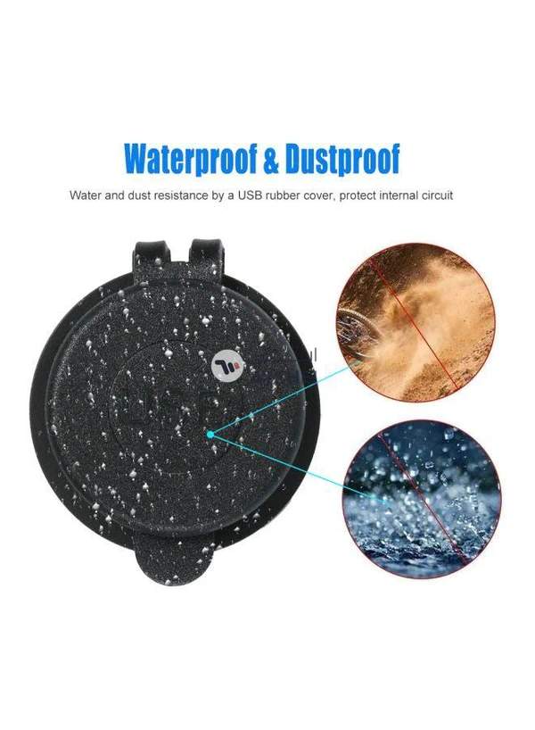 Generic Dual USB Car Charger Socket Black