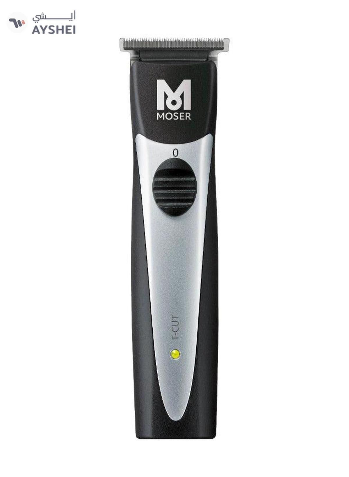MOSER T-Cut Professional Cord/Cordless Trimmer With T-Blade, 1591-0170 Black/Silver-0-0